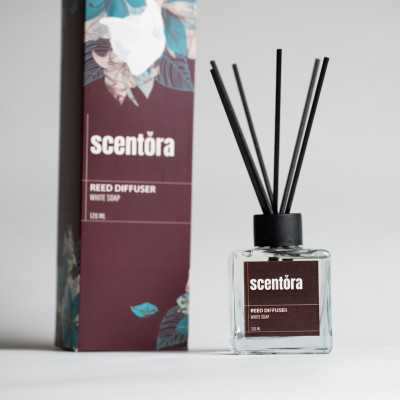 Scentora White Soap Reed Diffuser 120 ml Scentora White Soap Reed Diffuser 120 ml